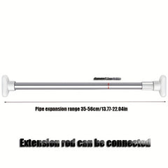 Adjustable Telescopic Stainless Steel Clothes Pole