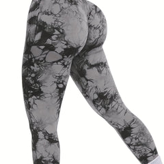 Tie Dye Seamless Leggings High Waist Yoga Pants Women's Activewear
