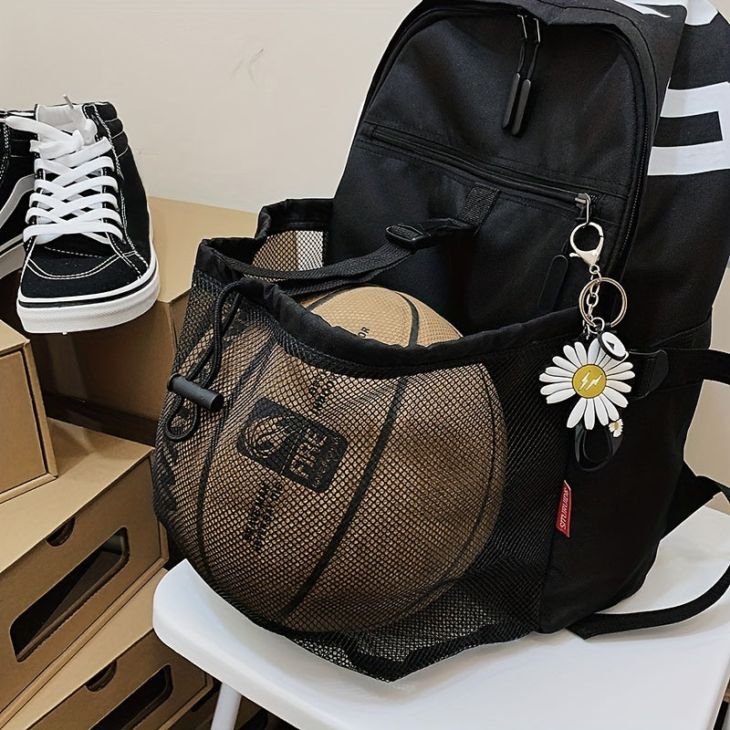Large Capacity Basketball Backpack Training Bag with Net Pocket