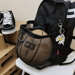 Large Capacity Basketball Backpack Training Bag with Net Pocket