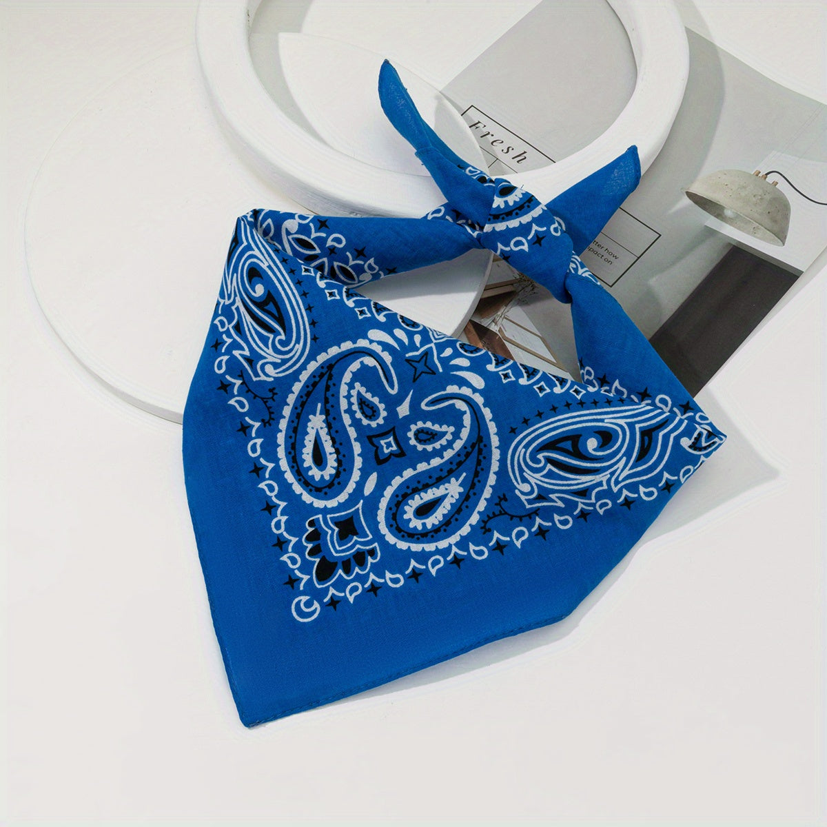 Paisley Print Bandana Hip hop Square Scarf Head Wraps Turban