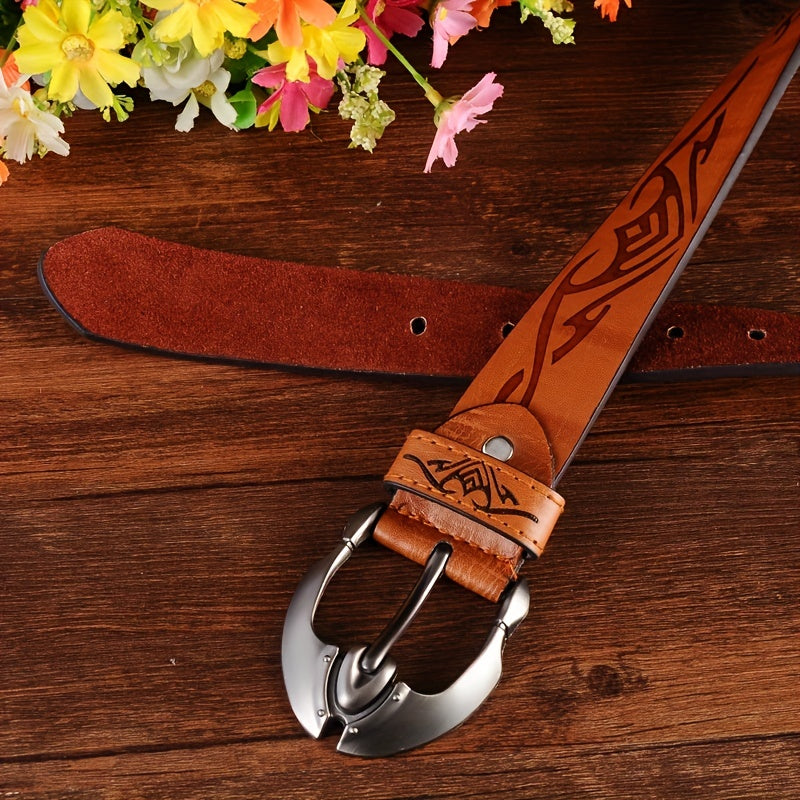Men's Pin Buckle Leather Belt Casual Jeans Pants Waist Strap