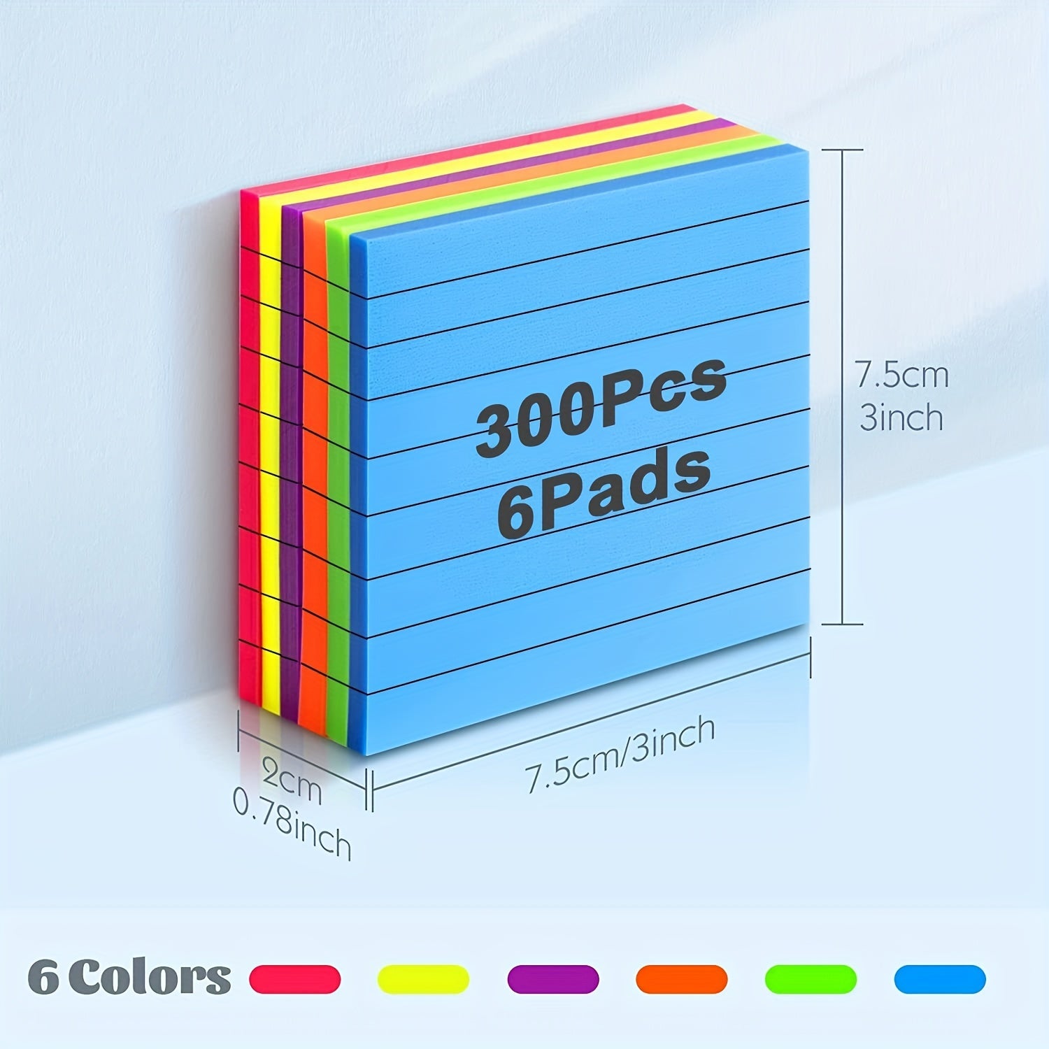 Transparent Sticky Notes 6 Waterproof Adhesive Pads