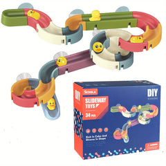 Toddler Bath Toy Mini Duck Water Slide & Ball Track