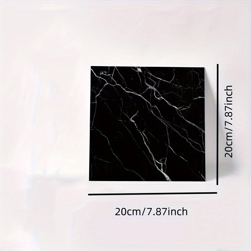 10pcs Waterproof Marble Tile Stickers Bathroom Floor Easy to Install