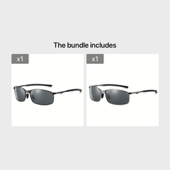 Men's Business Sunglasses UV400 Outdoor Riding Fishing Glasses