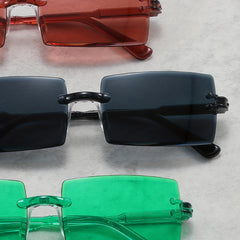 Men's Rimless UV Resistant Sunglasses for Outdoor Travel