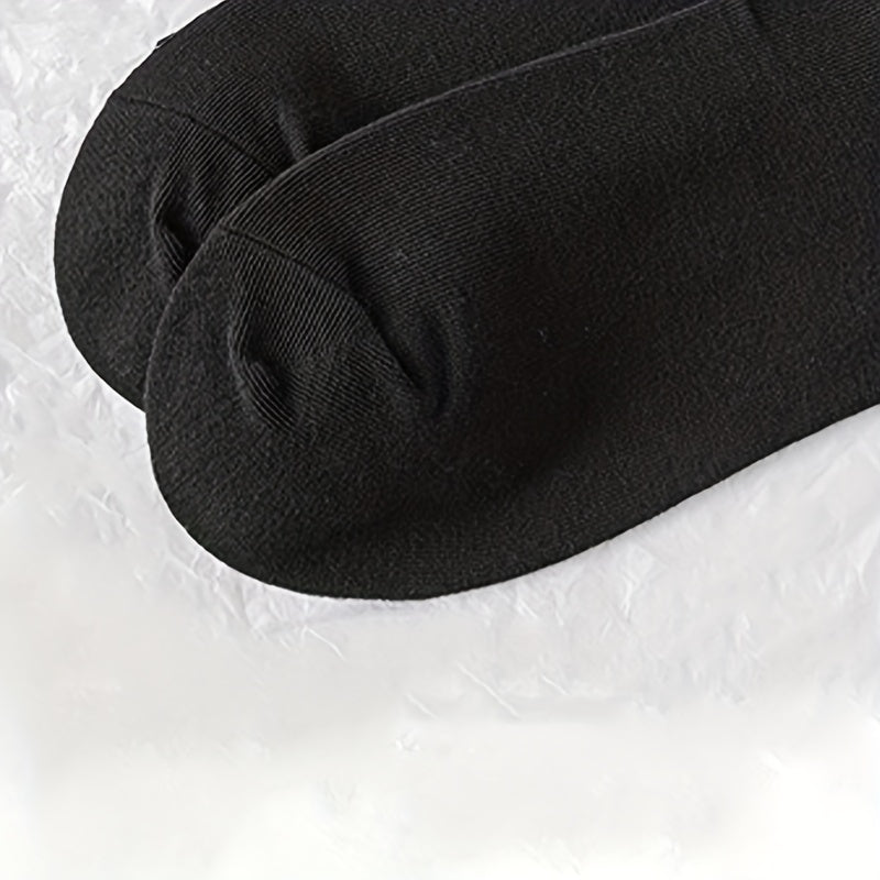 Cow & Bear Print Socks & Lightweight Cartoon Ankle Socks Women's Stockings