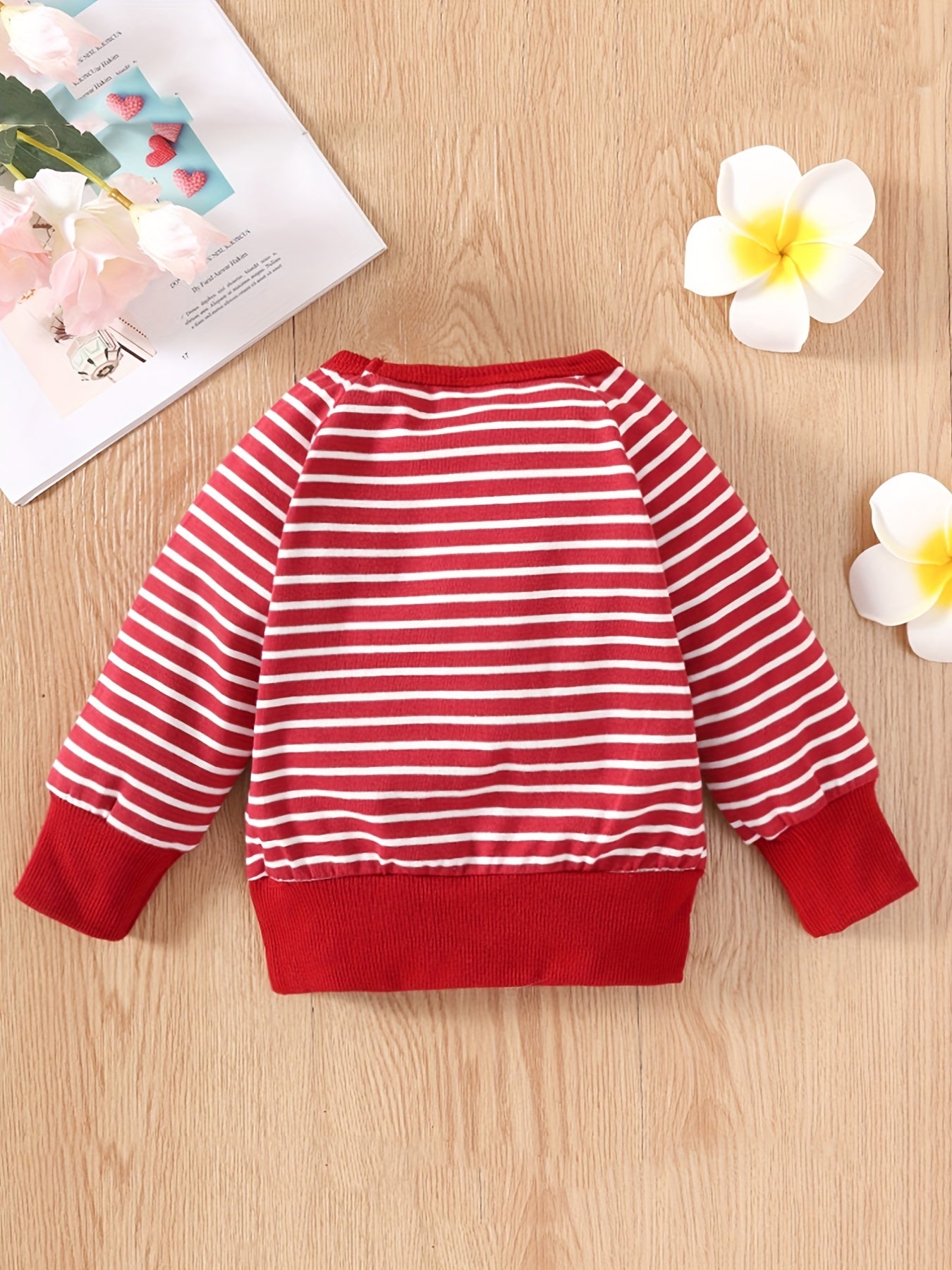 Baby Boy's Striped Contrast Pullover Top Sweatshirt