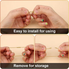 100pcs Christmas Ornament Hanger String Metallic Cord Tinsel Rope