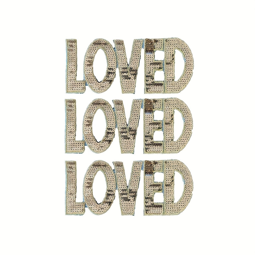 Sequin Patches Iron On Stickers DIY Decoration For T-shirt