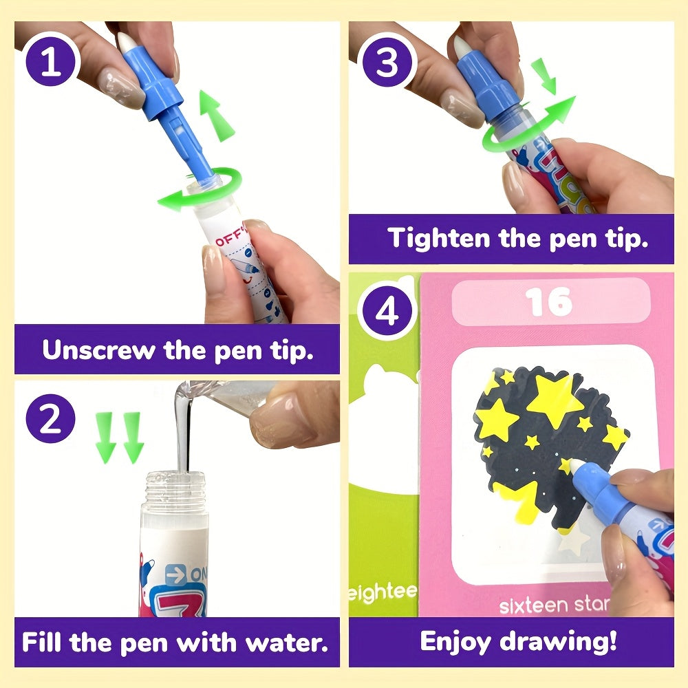Magic Water Coloring Cards Interactive Game for Kids