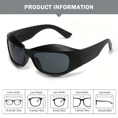 Men's Steampunk Style Y2K Cycling Sports Sunglasses UV Protection