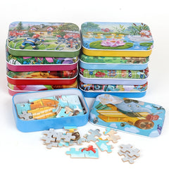 60pcs Cartoon Jigsaw Puzzle for Kids Educational Toys