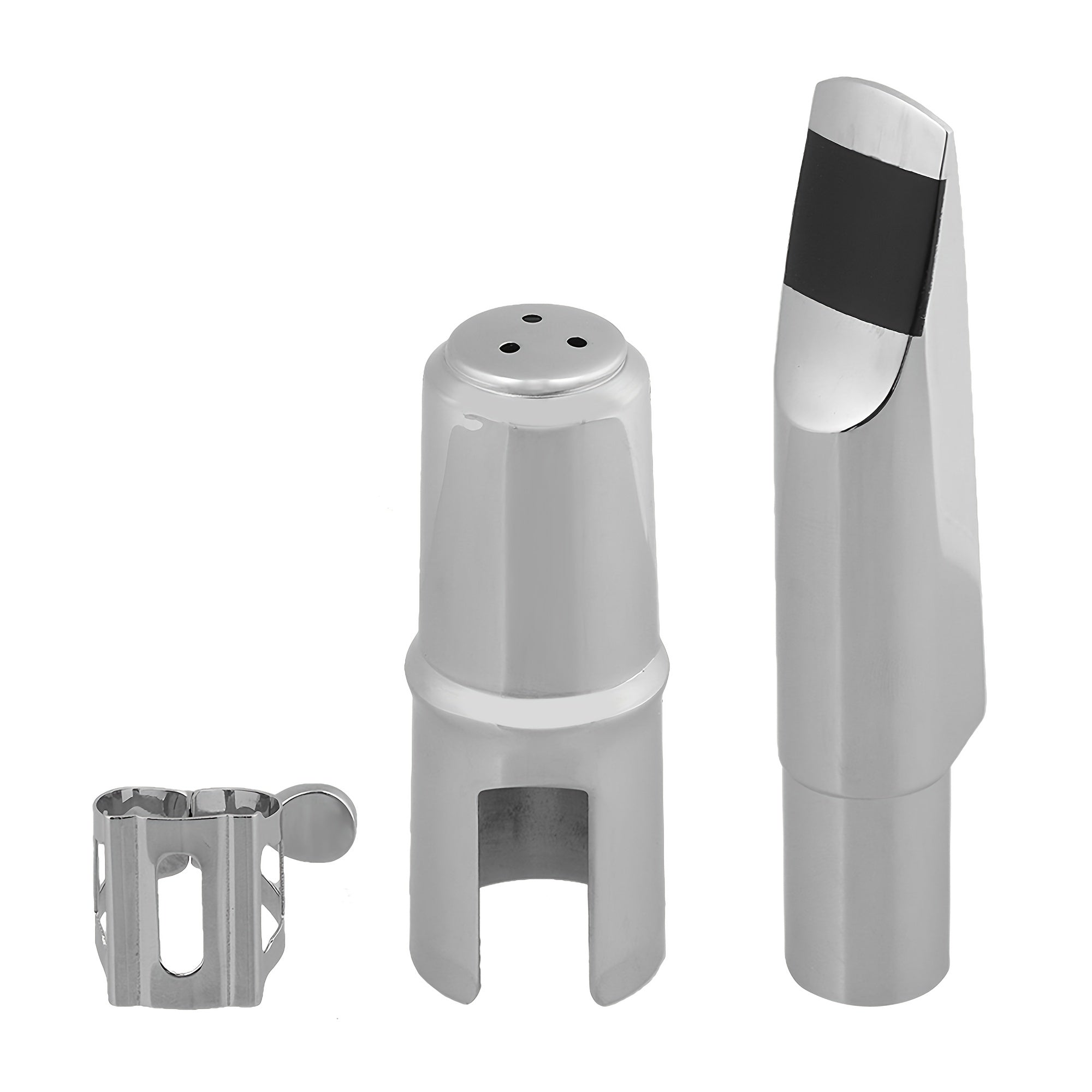 Tenor B Flat Saxophone Mouthpiece 6 Silvery with Yibuy Box