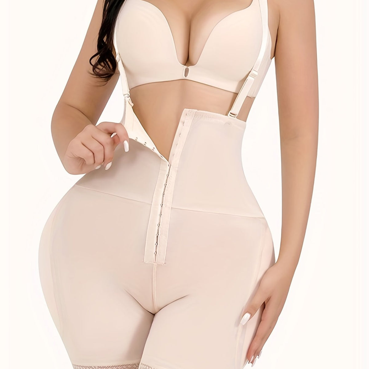 Lace Trim Shaping Shorts Tummy Control Compression Padded Shorts