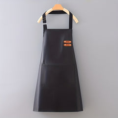 Waterproof Polyester Apron Solid Color Unisex with Pocket