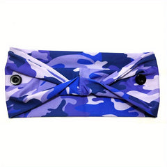 Camo Sports Headband Wicking Elastic Hairband Couple Hair Accessories