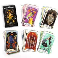 Crystal Magic Tarot with QRCode Pdf Guidebook Christmas Merry Tarot Card