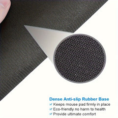Pink Heart Mouse Pad - Non Slip Rubber Mouse Mat - 24.13 x 20.07 cm