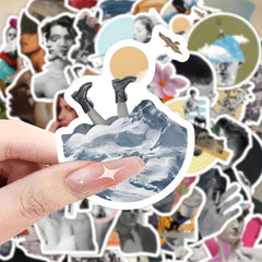 60pcs Abstract People Stickers Graffiti Decals DIY Stationery and Plastic