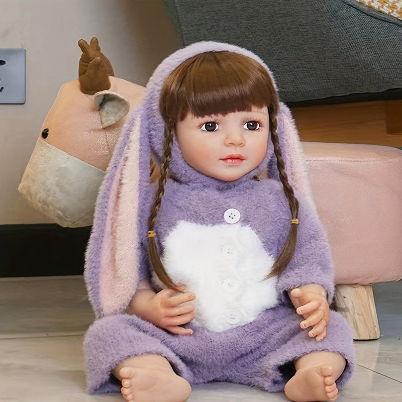 Silicone Realistic Baby Doll Girl Toy DIY Dressing Hair Styling