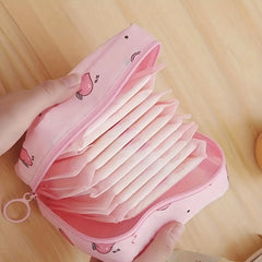 Cartoon Pattern Sanitary Napkin Bag Travel Storage Bag