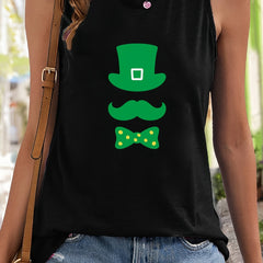 St Patrick's Sleeveless Sports Vest Round Neck Casual Top