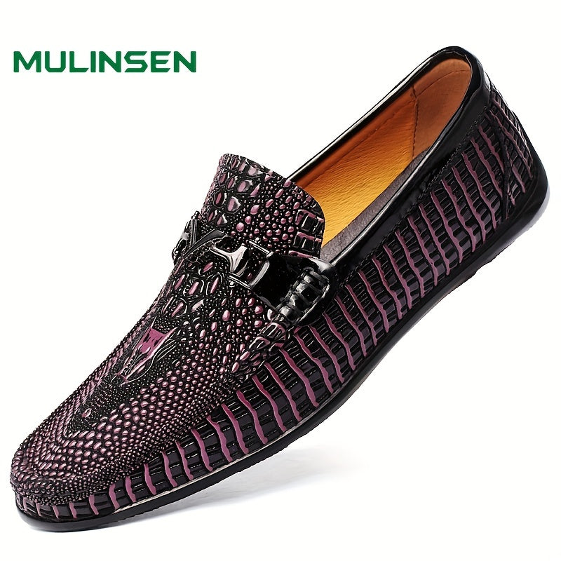 Men's Reptile Loafer Shoes Non-slip Slip On Spring Summer