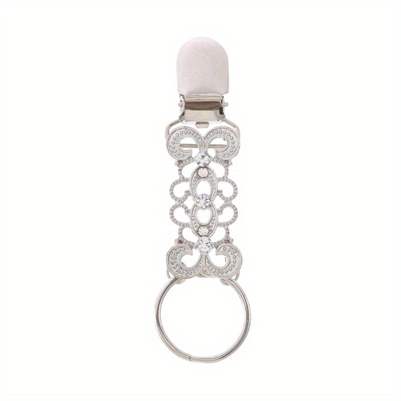 Portable Travel Hat Clip Straw Hat Holder Vintage Metal Flower Outdoor