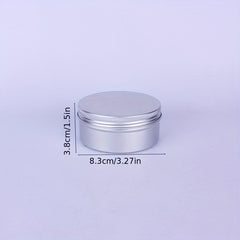 2pcs 150ML Aluminum Biscuit Boxes Round Fruit Tea Box Leak Proof Container