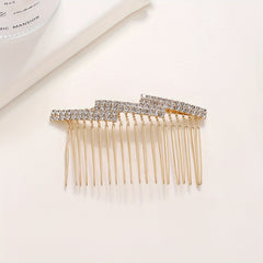 Rhinestone & Faux Pearl Hair Comb Hair Pin Bridal Wedding Headwear