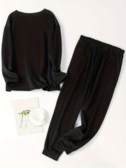  Witch Print Lounge Set Fleece Pajamas Two Piece Set