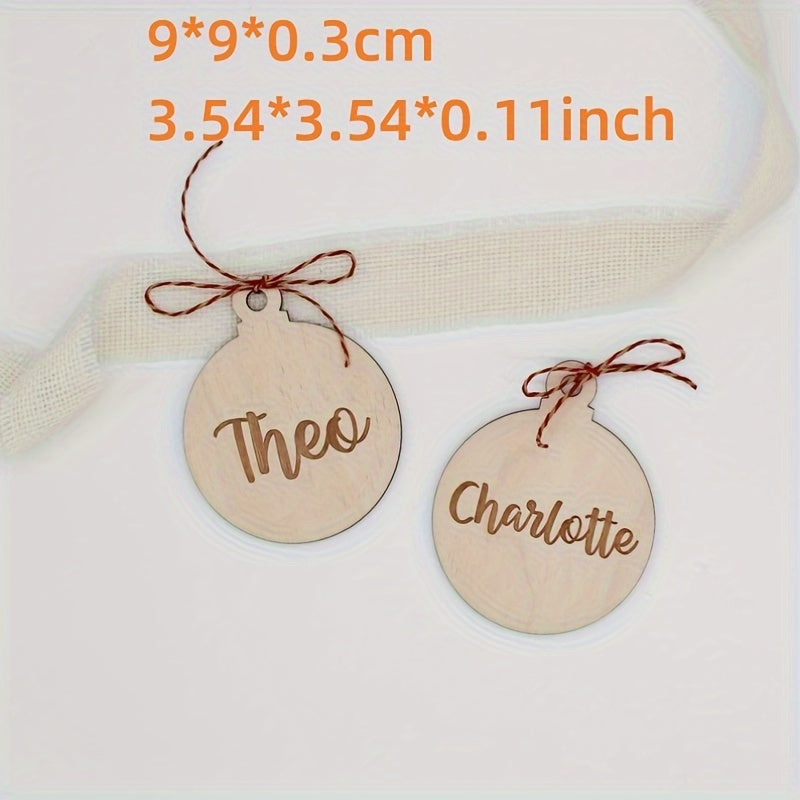 Customized Christmas Ball Name Tag Christmas Personalized Gift Idea