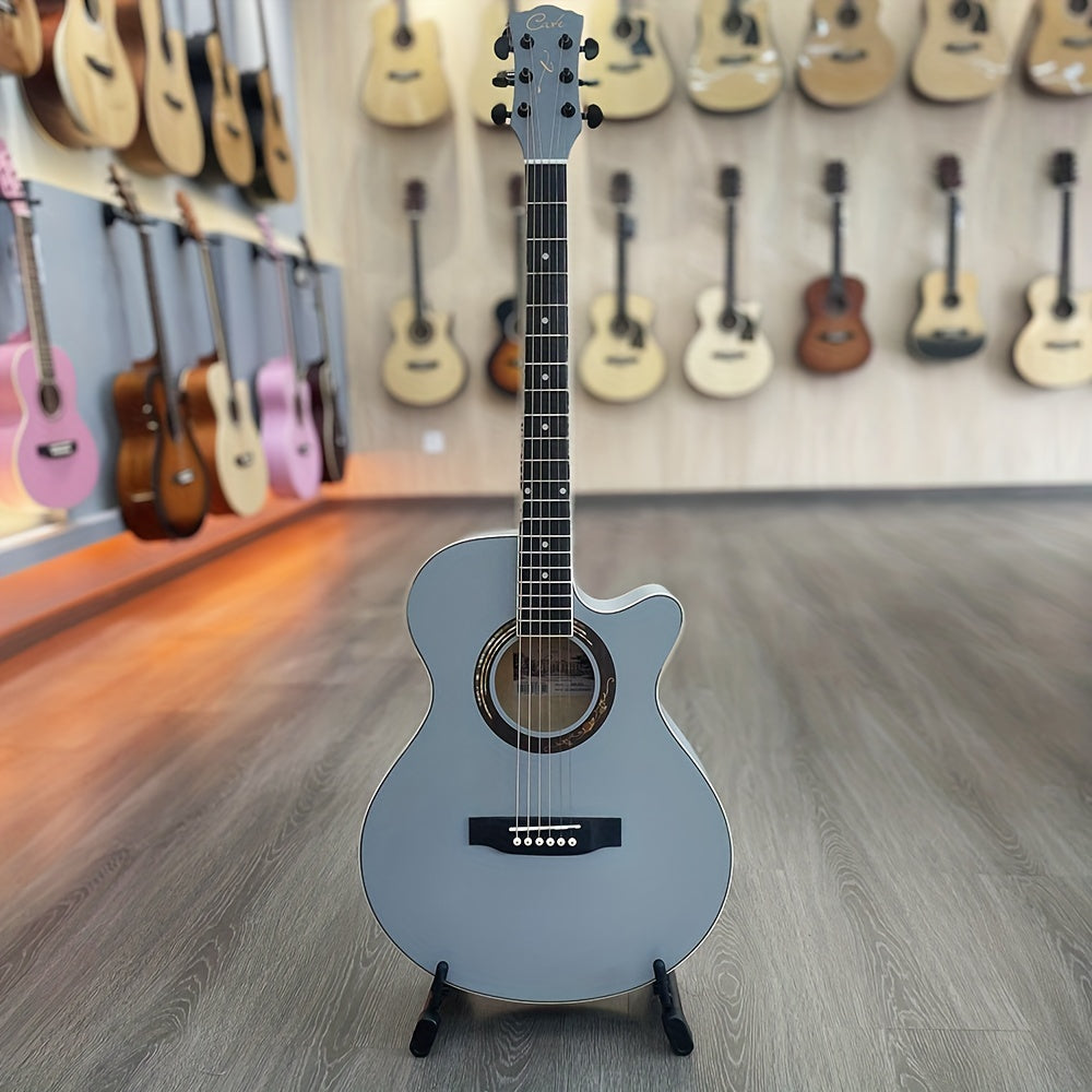 40 in Folk Guitar Matte Birch Wood Missing Corners