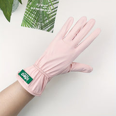 Breathable Cycling Driving Gloves - UV Protection Slipproof Short Summer Gloves