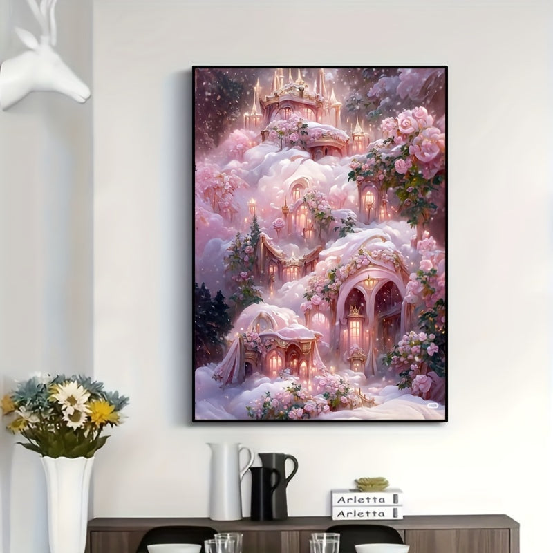 5D Castle Diamond Painting Set for Beginners - 11.8x7.88 Inches