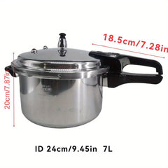 7L Stainless Steel Pressure Cooker Commercial Pressure Canner