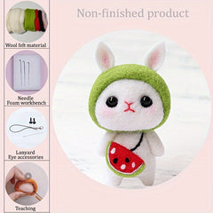 Watermelon Rabbit Felt DIY Material Package for Doll Decoration