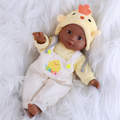 13" Reborn African American Doll Soft Body Realistic Look Boys Girls Birthday