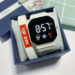 LED Astronaut Watch Kids Ins Waterproof Electronic Watch