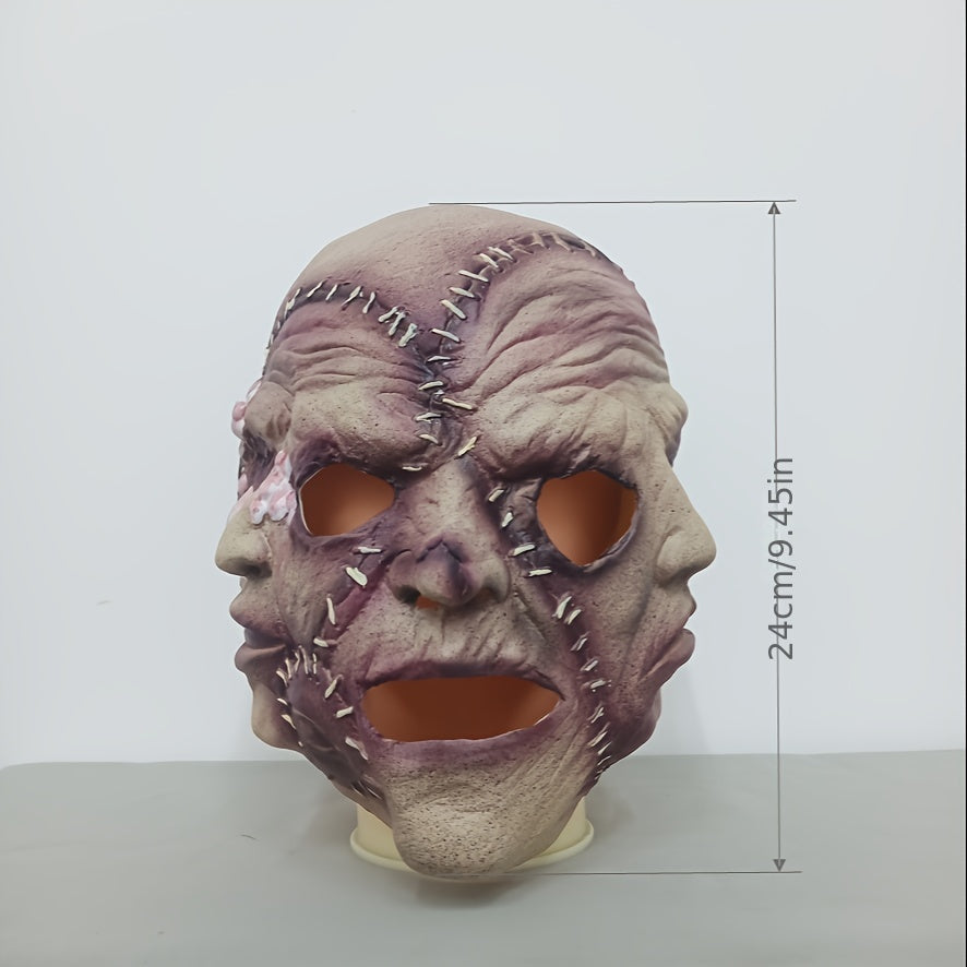 Halloween Three-faced Ghost Headgear Masquerade Mask