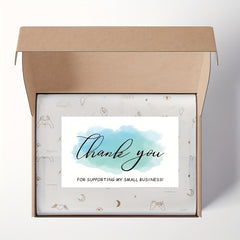 250pcs Coated Paper Business Card Gift Packaging Decorative Card