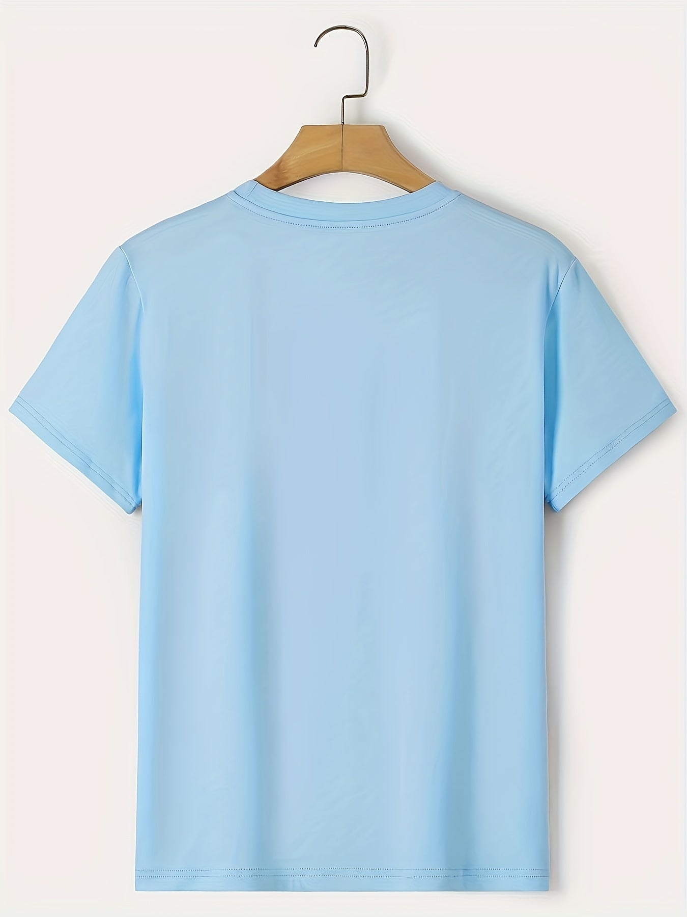 Poker Print Men's Graphic Crew Neck T shirt Casual Comfy Tees