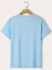 Poker Print Men's Graphic Crew Neck T shirt Casual Comfy Tees