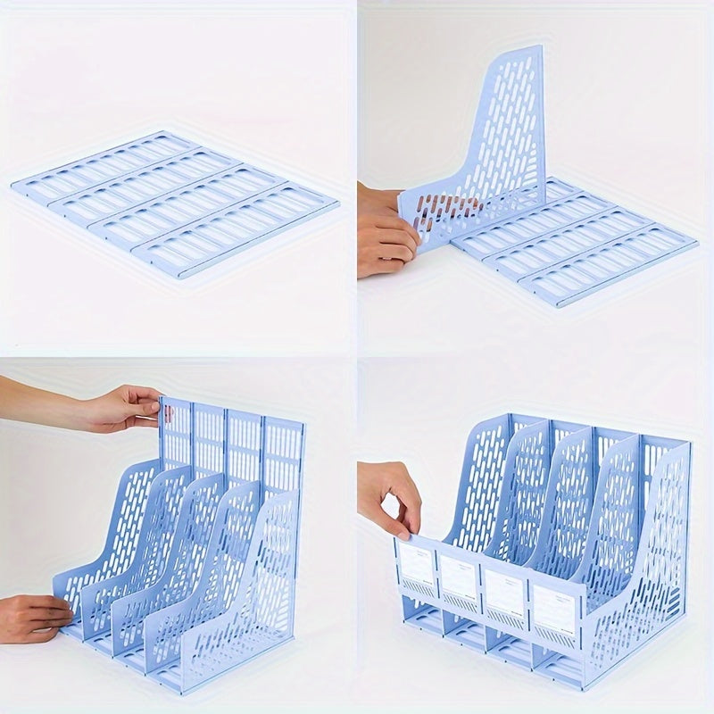 10pcs Desk File Holder Office Stationery Organizer