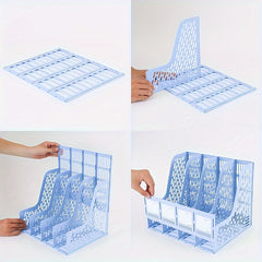 10pcs Desk File Holder Office Stationery Organizer