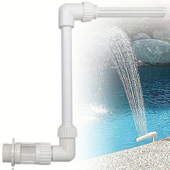 Adjustable Waterfall Pool Fountain Spray Nozzle for In/Above Ground Pools