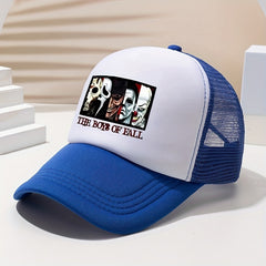 Unisex Mesh Sunshade Baseball Cap Clown Print