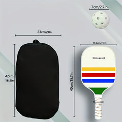 Pickleball Racket Set 4 Rackets 4 Pickleballs 1 Handbag